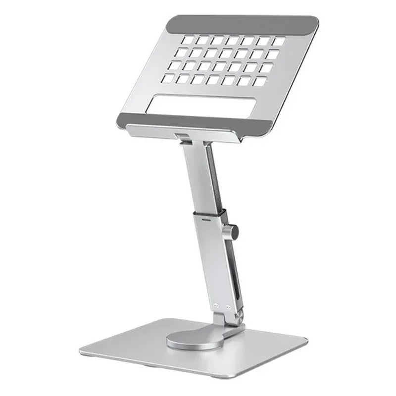 Aluminum Tablet Stand Desk Riser 360° Rotation Multi-Angle Height Adjustable Foldable Mount Dock For Pro iPad Xiaomi Huawei Tab - Urbizia