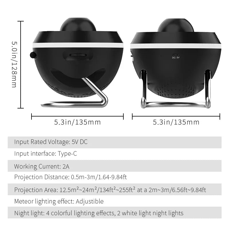 Newest Meteor 13 in 1 Ultra Clear Galaxy Projector Ultra Clear Night Light Lamp Rotary Space Ball Planetarium Projector Lights - Urbizia