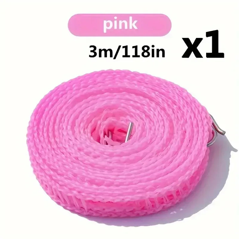 Portable Windproof Camping Clothesline Anti‑Slip Outdoor Drying Rope - Urbizia