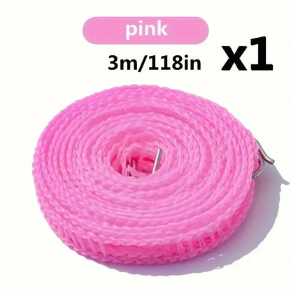 Portable Windproof Camping Clothesline Anti‑Slip Outdoor Drying Rope - Urbizia