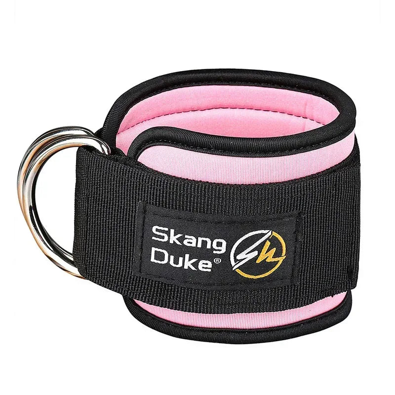 1pc Adjustable D-Ring Ankle Straps for Cable Machines - Comfortable Ankle Cuffs for Glute & Leg Muscle Strength Training in Gym - Urbizia