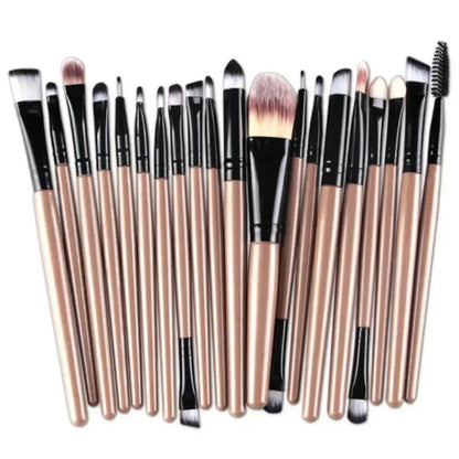 20-Piece Eye Makeup Brush Set – Complete Eyeshadow