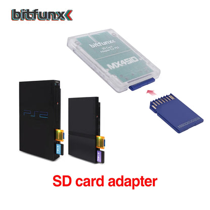 Bitfunx MX4SIO SIO2SD SD/TF Card Adapter Game Reader for PS2 Playstation2 Game Console