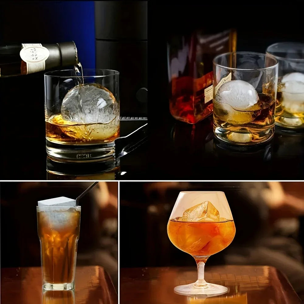 6-Grid Silicone Ice Cube Tray DIY Freezer Mold
