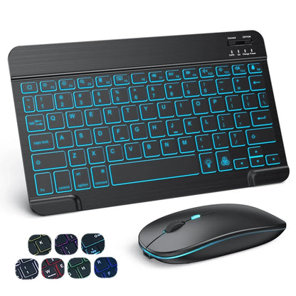 Hebrew/Russian/Spanish/Portuguese/Korean RGB Backlight Bluetooth Keyboard For IOS Android Windows iPad  Samsung Tablet Laptop