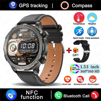 2026 New GPS Smart Watch Men AMOLED Screen Always Show Time Heart Rate IP68 Waterproof Bluetooth Call Sports Fitness Smart Watch - Urbizia