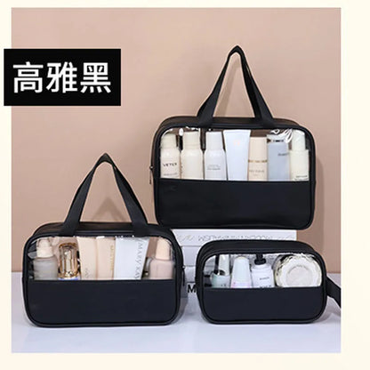 Portable Travel cosmetic bag Women Transparent Makeup Bag Large-Capacity Bath Wash Bags Multifunction Waterproof Storage Case