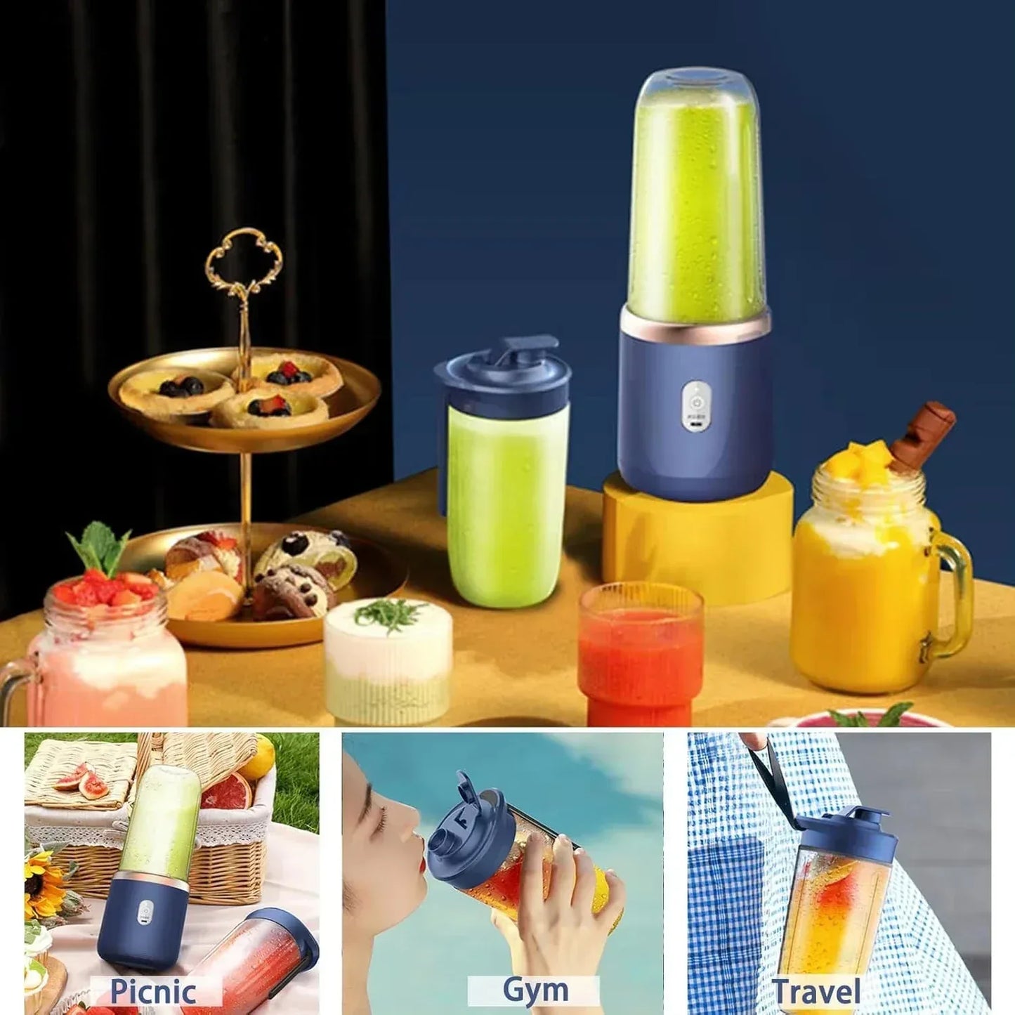 Portable USB Mini Juicer – Handheld Travel Blender - Urbizia