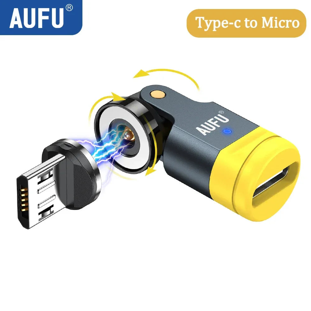 540° Magnetic USB-C Adapter Type-C Fast Charging