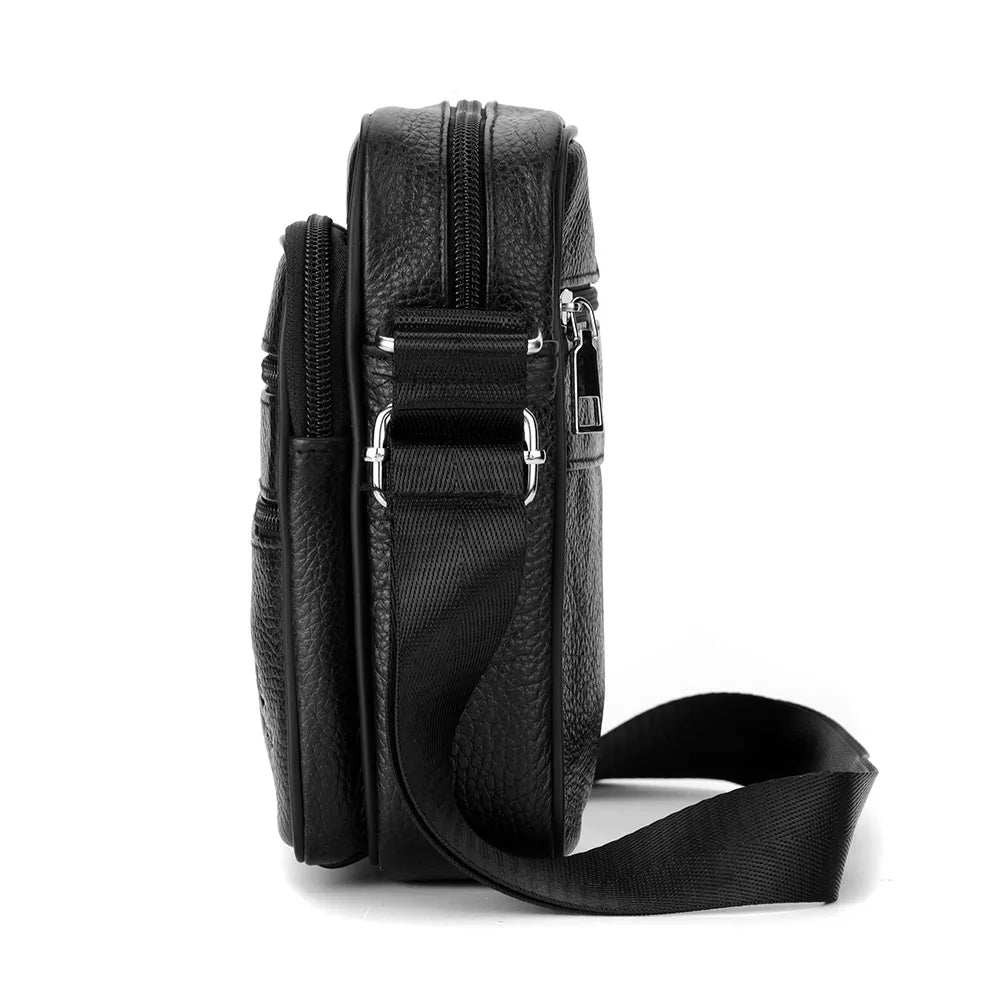 Men's Shoulder Bag Business Casual Vintage Messenger Bag High Quality Leather Men's Travel Shoulder Bag