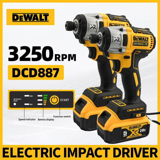 DEWALT DCD887 Wireless Brushless Electric Screwdriver Drill Tool Cordless Power Tool for Removing Screws And Drilling