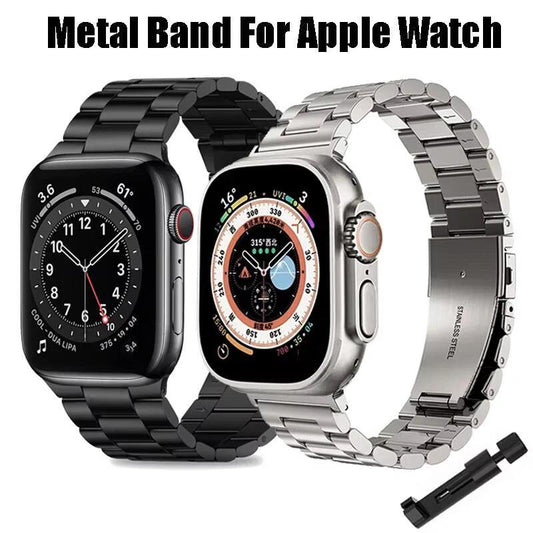 Stainless Steel Strap For Apple Watch Band 45mm Ultra 49mm 41mm 40mm 44mm 46mm Strap Metal Bracelet For Iwatch Series 11 10 42mm
