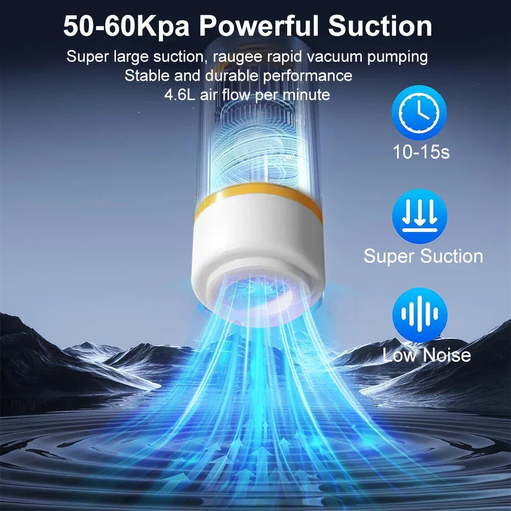 Rechargeable Mini Vacuum Air Pump for Food Storage Bags