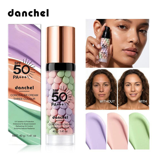 3-in-1 Primer SPF 50 Color Correcting Isolation Cream Oil Control Moisturizing Face Makeup Base Blur Pores Even Skin Tone Radian