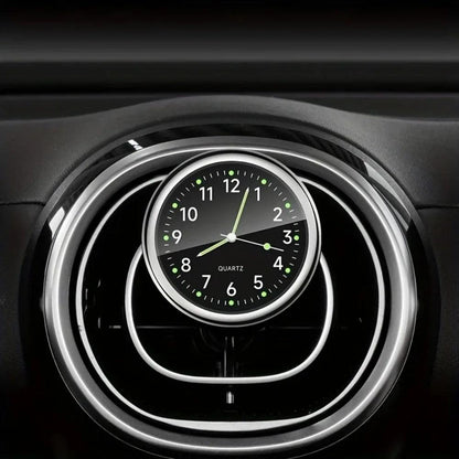 1pc Glow Decorative Clock Car Clock Mini Quartz Analog Car Dashboard Time Stick-On Clock Watch for Car Decoration Exclusive