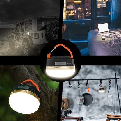 10W High Power Camping Lantern Tents Lamp 1200mah USB Rechargeable Portable Camping Lights Outdoor Hiking Night Hanging Lamp - Urbizia