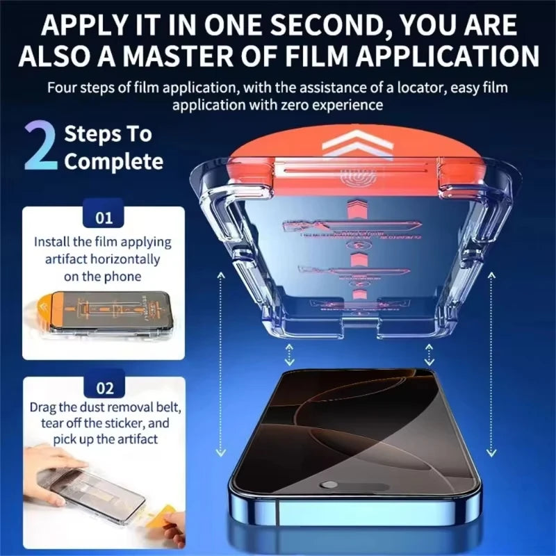 1-3PCS One-Step Install Privacy Screen Protector for Samsung Galaxy S26 S26Ultra S26Plus S26Edge, 9H Anti-Scratch Tempered Glass