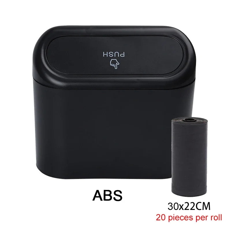 Car Trash Can (with Lid) Contains 60 (300) Garbage Bags, Small Car Trash Can, Leak-proof Mini Car Accessories