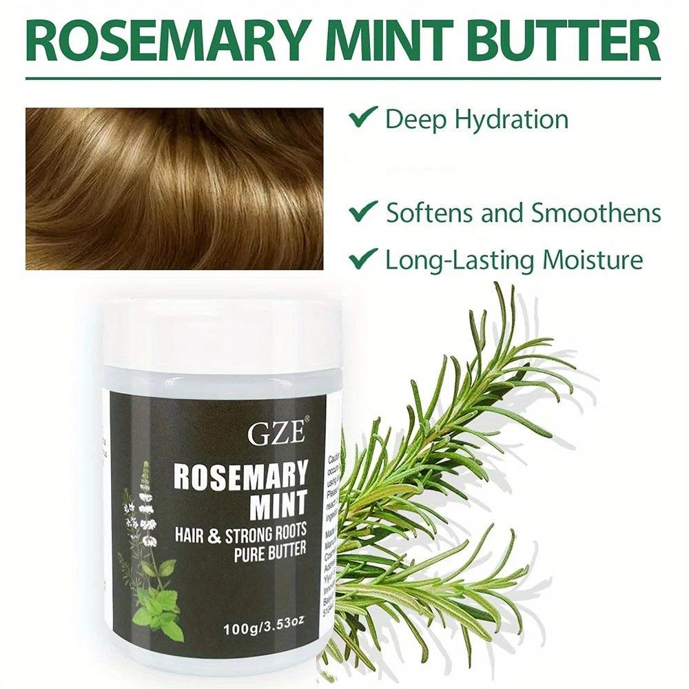 Rosemary Mint Hair Butter for Strong Roots & Growth
