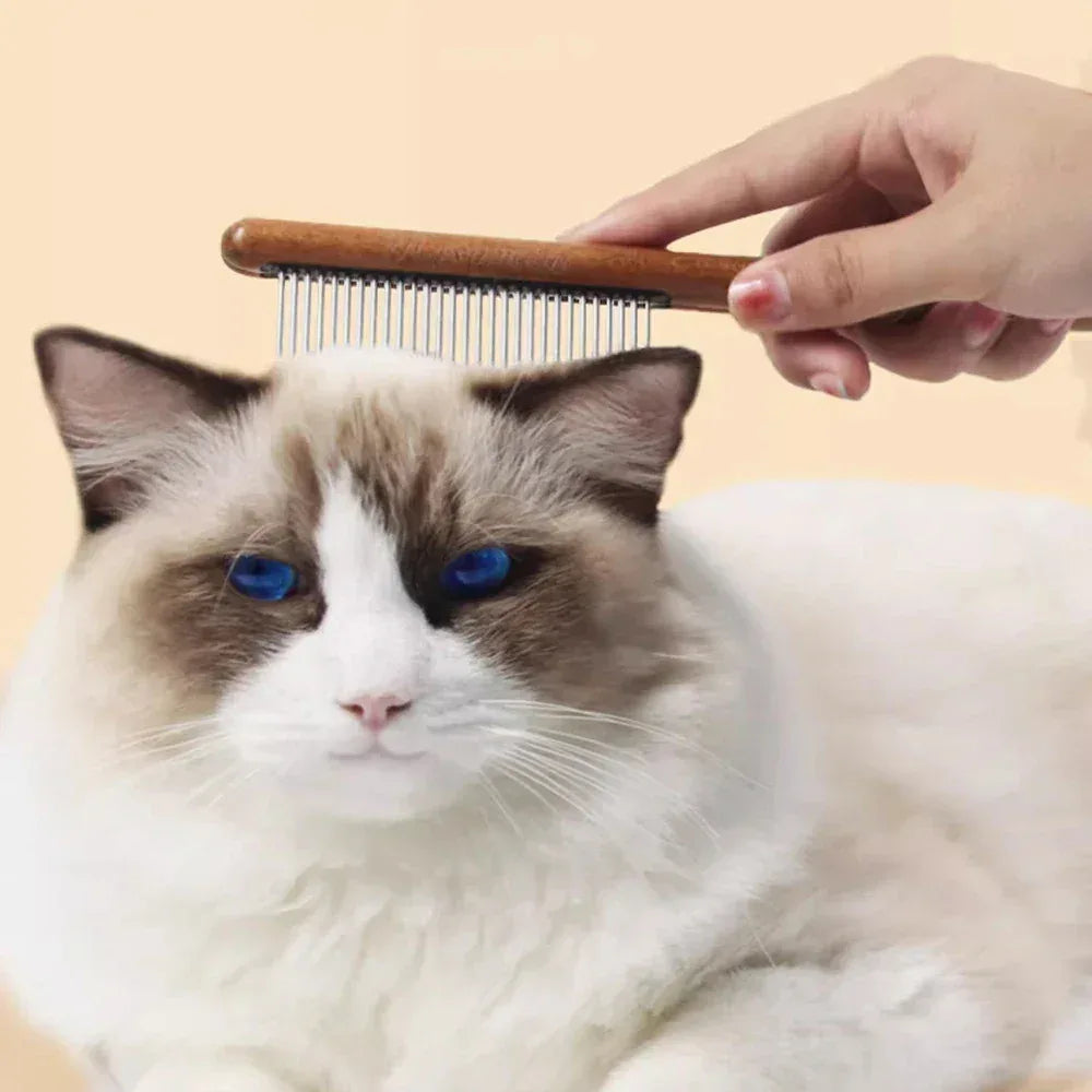 Cat Comb Cat Comb Brush Long Hair Cat Needle Comb Open Knots To Remove Floating Hair Accessories Pet Row Comb - Urbizia