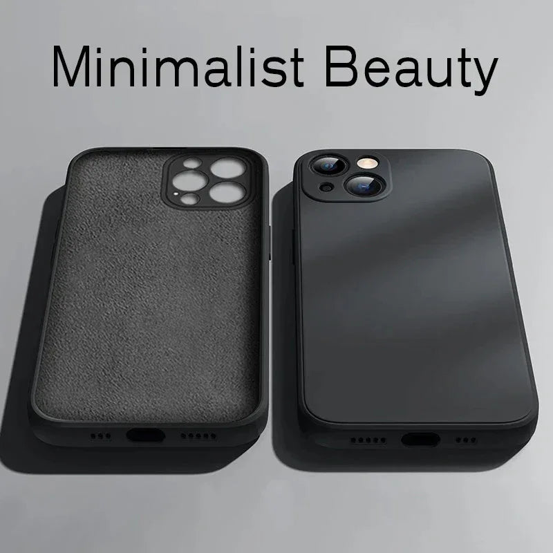 Luxury Original Liquid Silicone Case for IPhone 14 13 12 11 Pro Max Shockproof Case