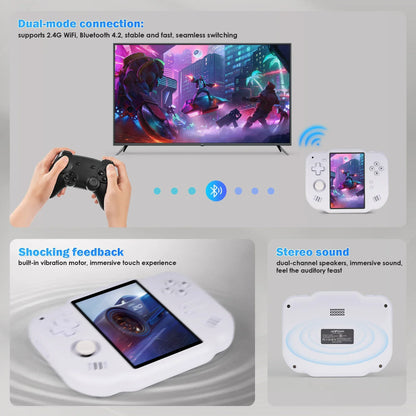 AMPOWN ZERO 40 Handheld Video Game Console 4'' IPS Multi-touch Screen Android A133P Magicx Zero40 Support Vibration Motor WiFi BT