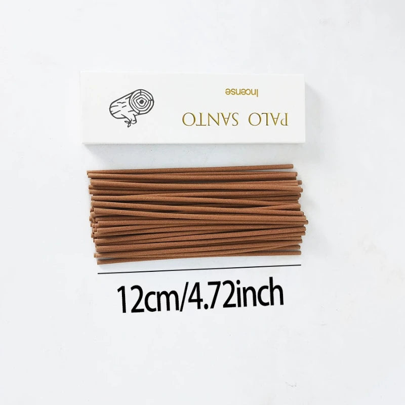 30 Sticks High-Grade Palo Santo Incense White Sage Cedar Coffee Home Fragrance Natural Aromatherapy Suitable for Yoga Meditation