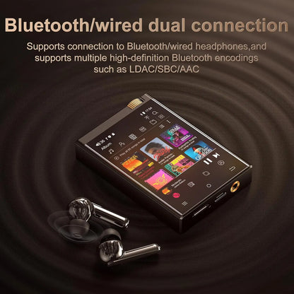 Hi-Fi MP3 Player with Bluetooth and WiFi, Oilsky Lossless DSD High-Resolution Digital Audio， up to 1TB
