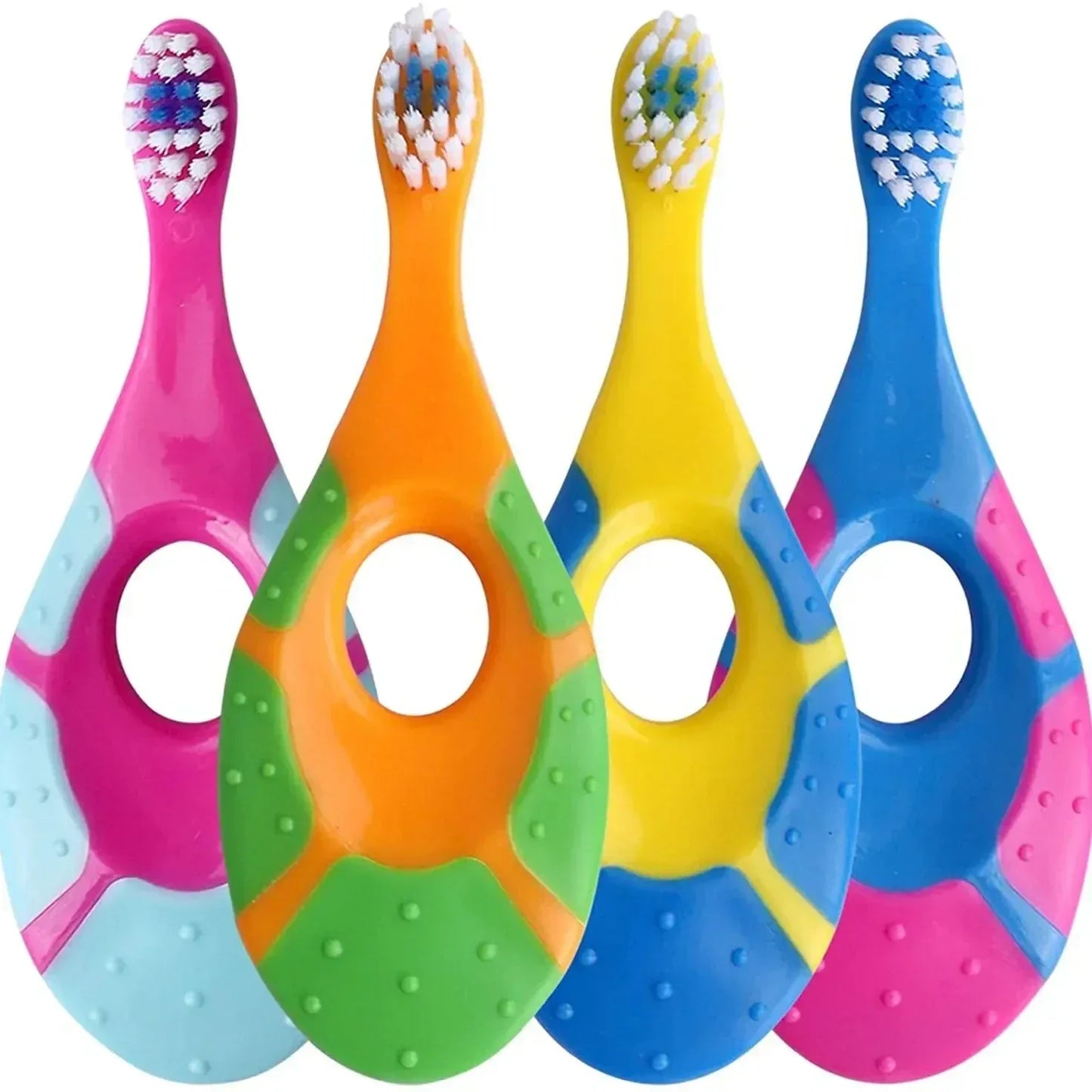 2PCS KidsToothbrush Children With Soft Bristles BPA-Free Toddler Toothbrush Training Deciduous Teeth Toothbrush - Urbizia