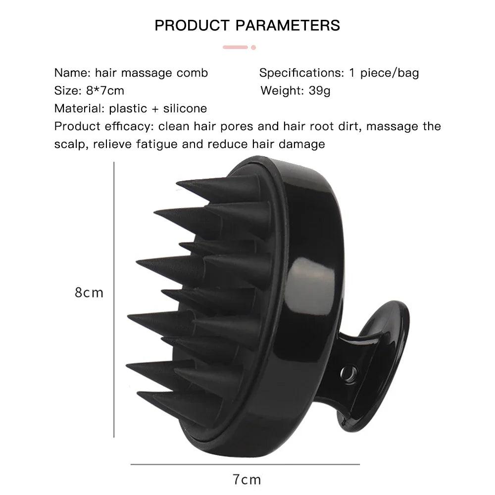 Silicone Scalp Massage Shampoo Brush for Hair Care