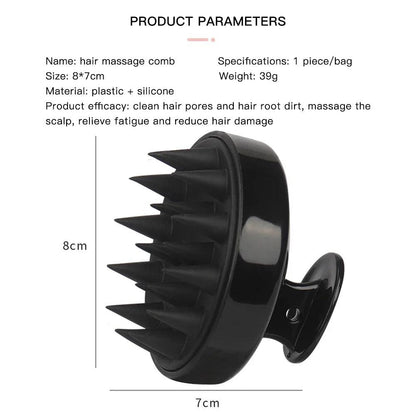 Silicone Scalp Massage Shampoo Brush for Hair Care