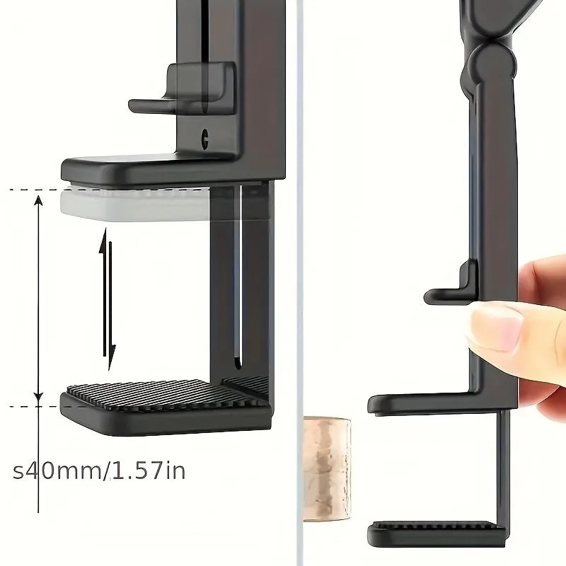 Airplane Phone Holder Portable Travel Stand Desk Flight Foldable Adjustable Rotatable Selfie Holding Train Seat Stand Support