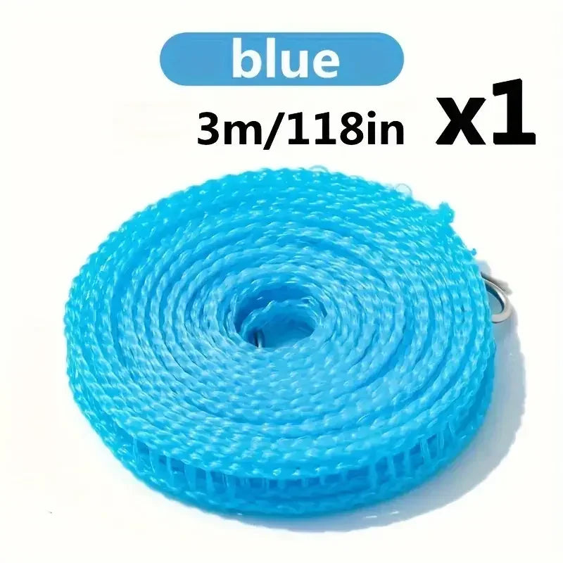 Portable Windproof Camping Clothesline Anti‑Slip Outdoor Drying Rope - Urbizia