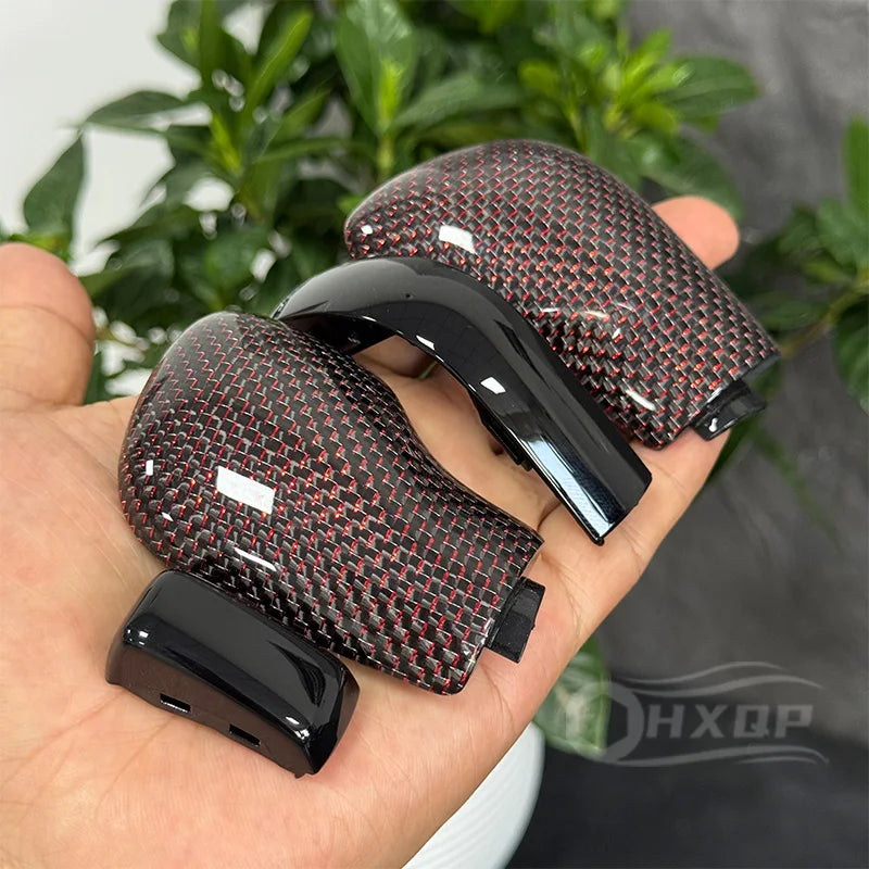 Customized Forged Carbon Fiber Side Cover Shift Gear Head Suitable for Volkswagen Passat CC Golf
