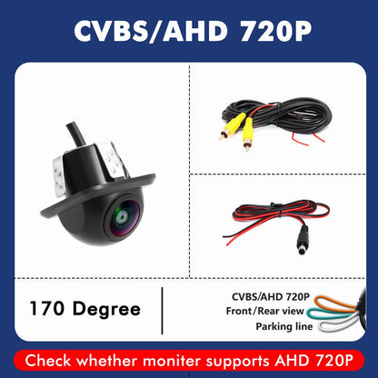 SMARTOUR Car Rear View Camera 1080P Night Vision Reversing Auto Parking Monitor CCD Waterproof 170 Degree HD Video Fish Eye Lens