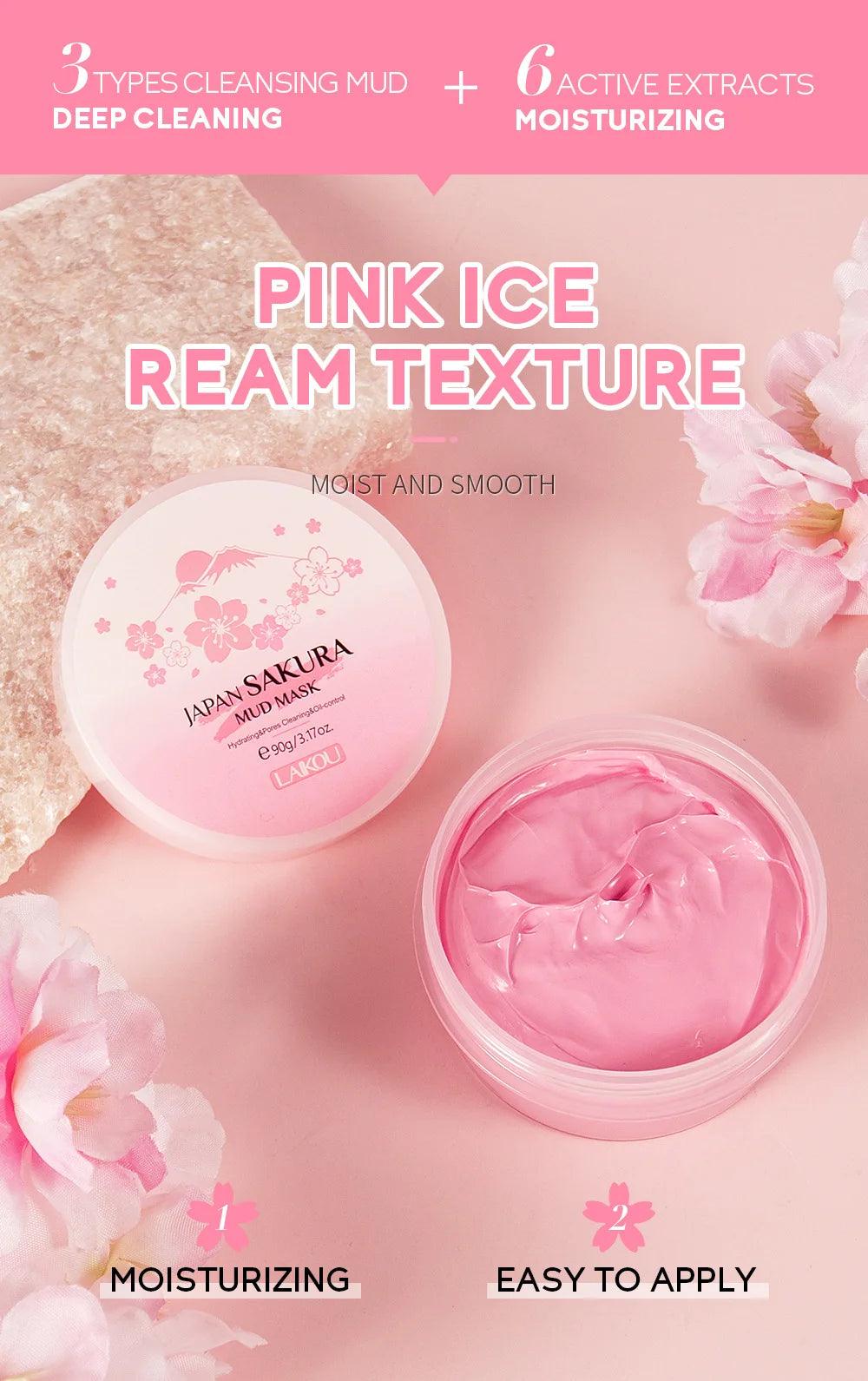 Sakura Clay Mask for Deep Cleansing & Oil Control