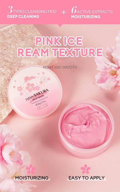 Sakura Clay Mask for Deep Cleansing & Oil Control