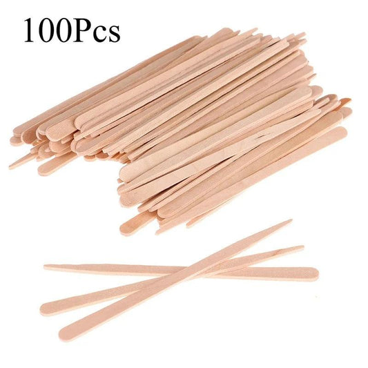 Disposable Wooden Spatulas & Hygiene Sticks (100 Pcs Set)
