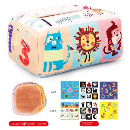 Baby Montessori Magic Tissue Box – Educational Sensory Toy - Urbizia