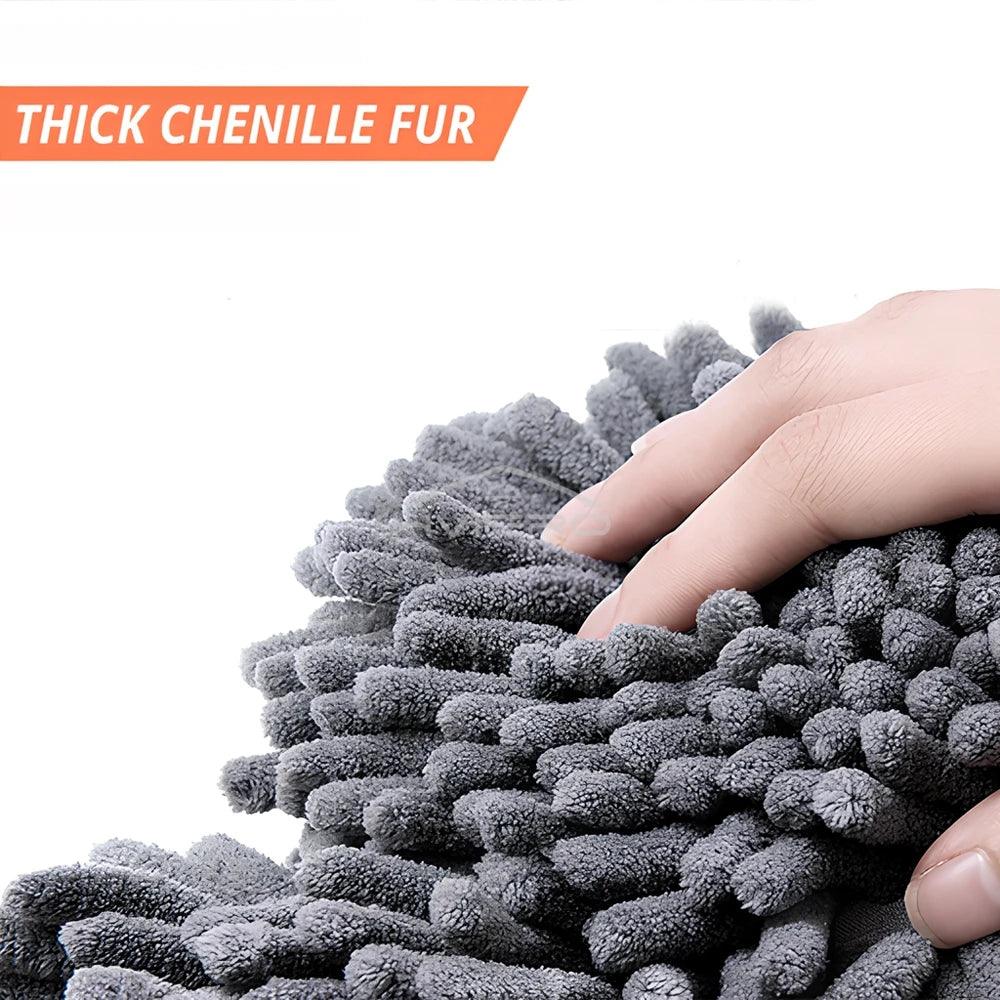 1X Car Cleaning Wash Multipurpose Kit Microfiber Brush Mop Sponge Wipe Auto Home Tools Universal Clean Accessories Yellow Gray