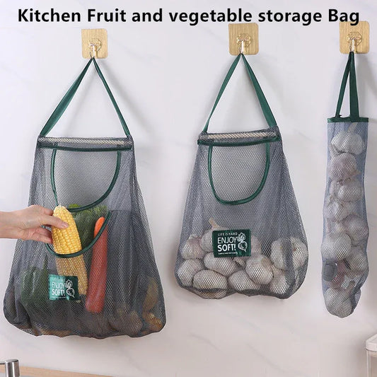 Hanging Mesh Storage Bag for Fruits & Vegetables