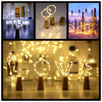 5pcs Wine Bottle Cork Lights