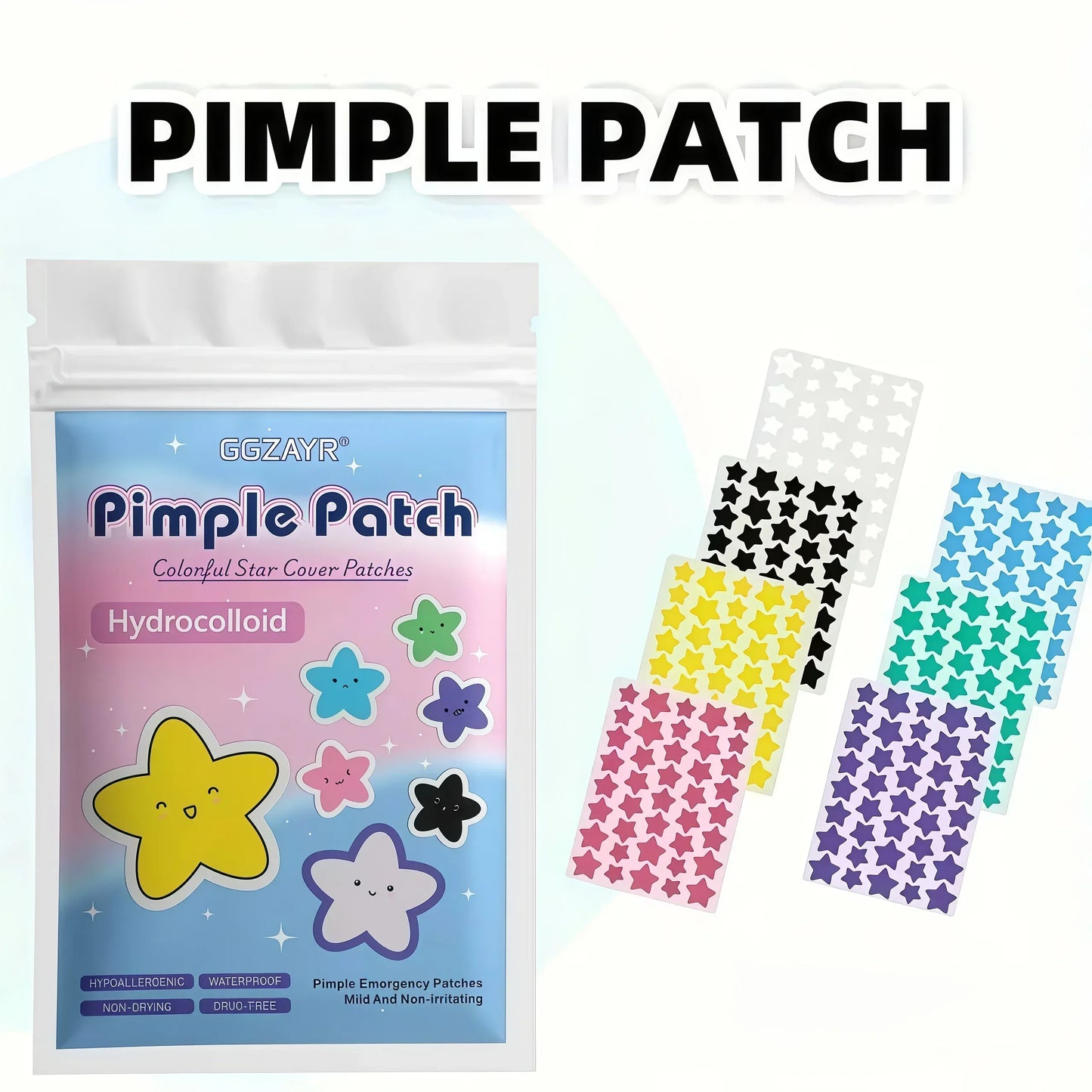 Seven-Color Star Acne Pimple Patch Set