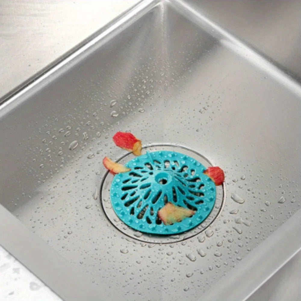 Hair Catcher Shower Drain Strainer Filter for Bathroom Bathtub Kitchen Sink Anti Clogging Cover Accessories Easy Install
