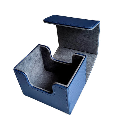 Premium Pu Leather Card Storage Box Large Capacity Sleek Minimalist Style For Sport Cards  Game Decks Durable Portable Organizer