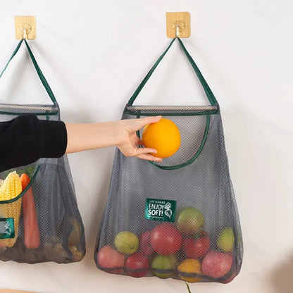 Hanging Mesh Storage Bag for Fruits & Vegetables