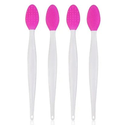 1PC/4PCS Beauty Skin Care Wash Face Silicone Brush Exfoliating Nose Clean Blackhead Removal Brushes Tools With Replacement Head - Urbizia