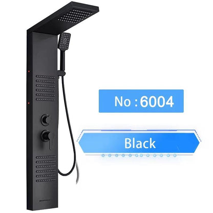 Luxury LED Shower Panel SPA Massage Jet Shower Faucet Bathroom Waterfall Rain Shower Column System Faucet Bathoom