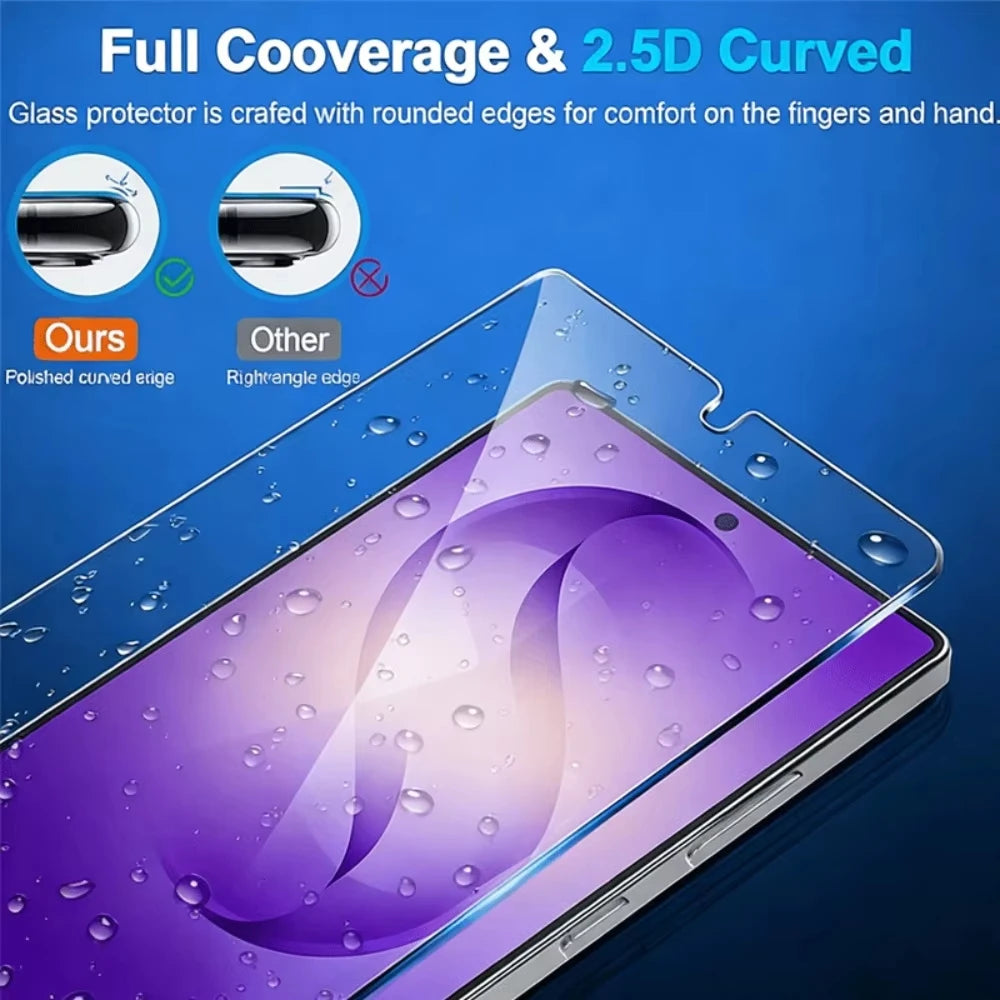 Full Cover Tempered Glass For Samsung Galaxy S26 Ultra Screen Protector For Samsung S25 S24 Ultra S22 S23 S26 Plus Edge HD Glass