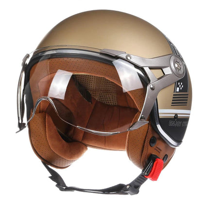 BLD Open-Face ABS Motorcycle Helmet, M–XL
